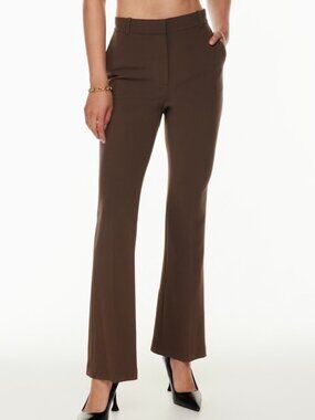 Aritzia Babaton Program Pant High Rise Full Flare Brown Size 2